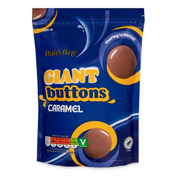 Giant Caramel Buttons 120g Dairyfine